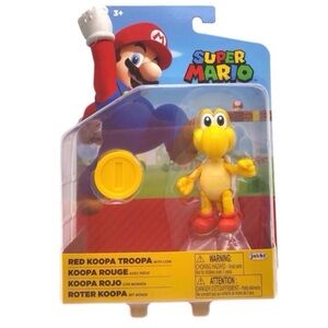 Jaaks Pacific Nintendo Super Mario “Red Troopa Koopa” Figure (NWT)